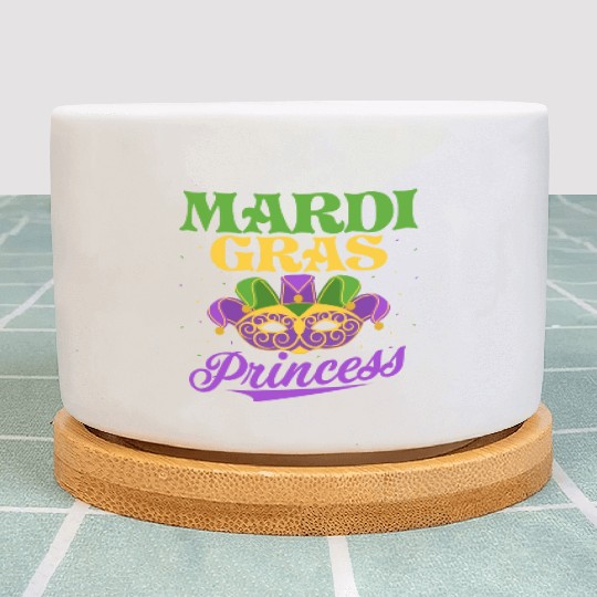 Mardi Gras Princess Parade BeadsParty Plant Pots