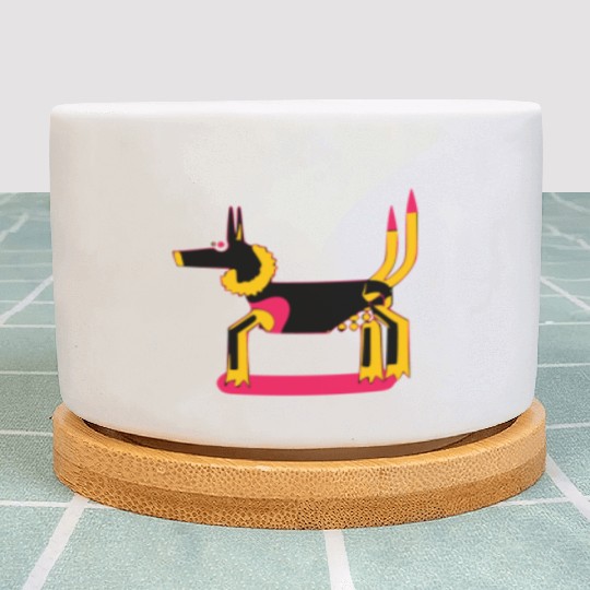 Zazou the wolf dog Plant Pots