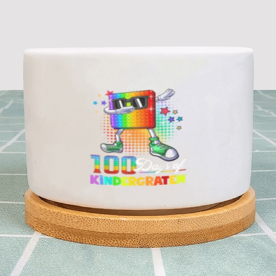 100 Days Of Kindergarten School Teacher Plant Pots