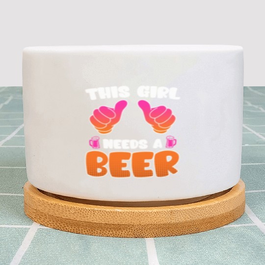 This girl needs a beer vacation Spring Break Plant Pots