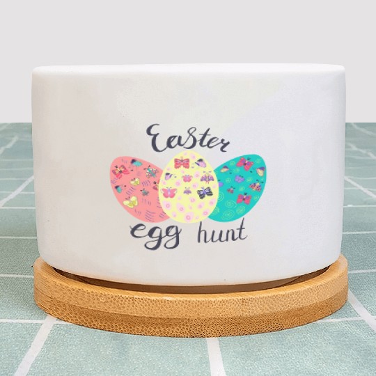 Easter Egg hunt Sublimation Plant Pots