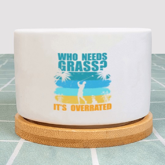 Who needs grass? It's overrated! Plant Pots