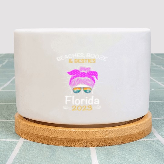 Beaches Booze Besties Florida 2023 Spring Break Plant Pots