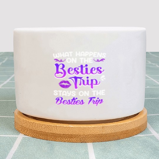 Besties Trip Friends Summer Vacation Spring Break Plant Pots
