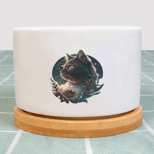 Blue Mega Cat Plant Pots