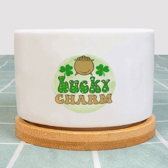 LuckyPatricks Day Sublimation Plant Pots