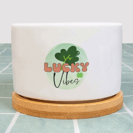 LuckyPatricks Day Sublimation Plant Pots