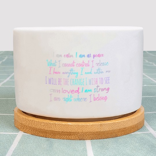 "I am" Self Love Mantra Plant Pots