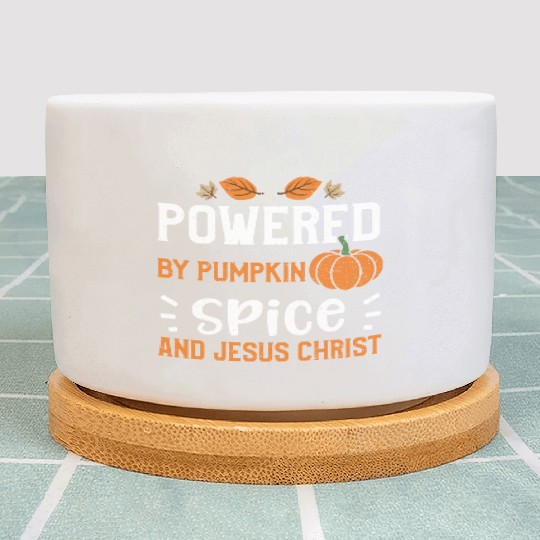 Powered By Pumpkin Spice And Jes... Plant Pots