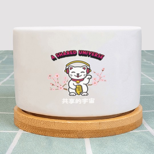 A Shared Universe Lucky Cat Plant Pots