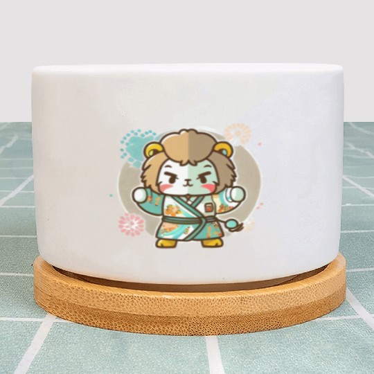 Lion kimono Plant Pots
