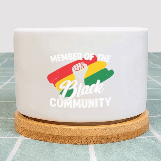 Black history month member of the black community Plant Pots