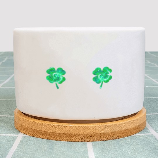 Shamrock Boobs Tie Dye Irish Boobies St Patricks Plant Pots