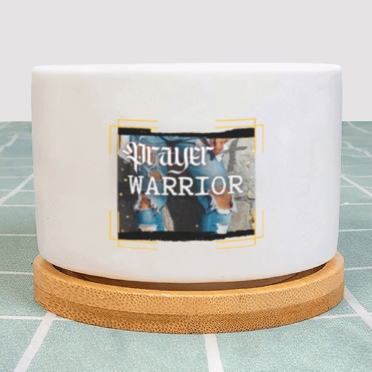 Prayer Warrior - Ripped Jeans Plant Pots