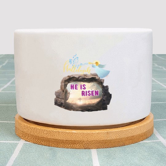 He Is Risen- Hallelujah Plant Pots