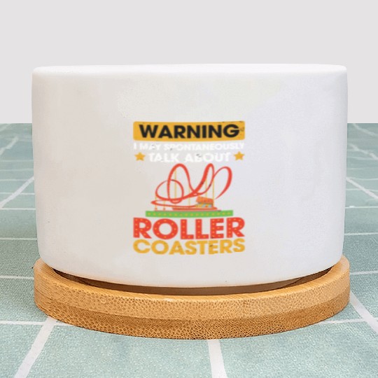 Vintage Roller Coaster Roller Coaster Lover Plant Pots