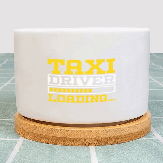 Taxi Driver Loading Taxicab Cab Driver Cabbie Plant Pots