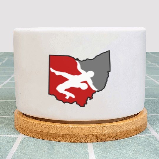 Ohio Wrestling Plant Pots