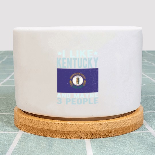 Kentucky Flag US State Plant Pots