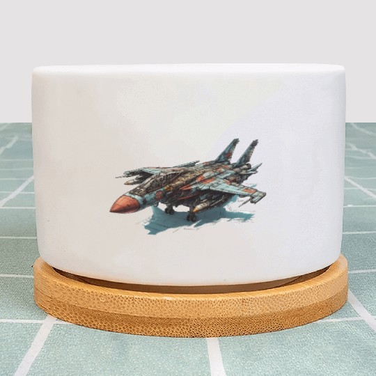 FIghter jet Plant Pots