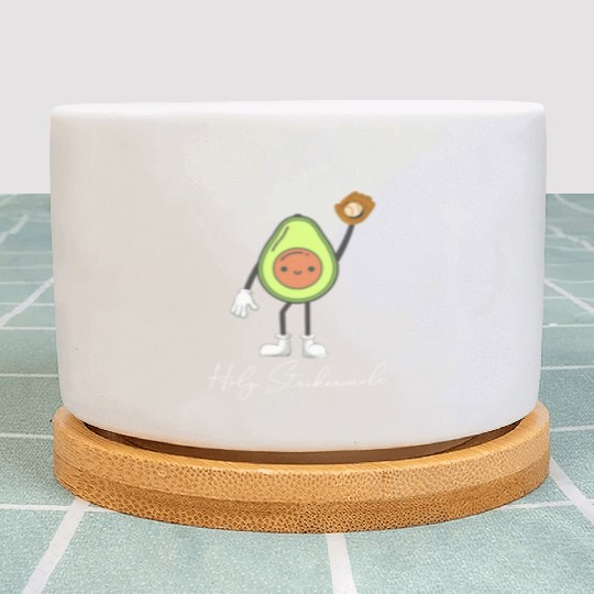 Holy Strikeamole Baseball Softball Avocado Plant Pots