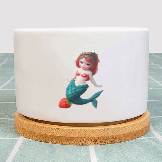 Strawberry mermaid Plant Pots