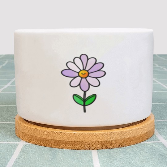 Lavender Flower Art Plant Pots