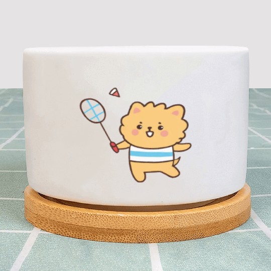 Badminton Bear Lion Dog Cat Plant Pots