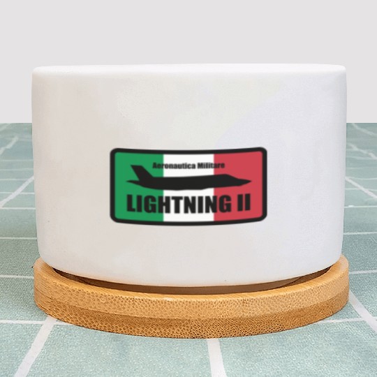 Italian F35 Lightning Small logo trending Plant Pots