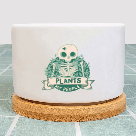 Plants Not People Skeleton Plant Pots