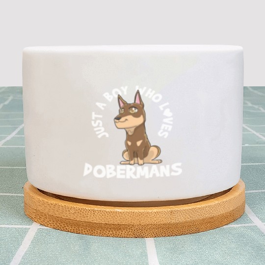 Doberman Doberman Lover Kawaii Plant Pots