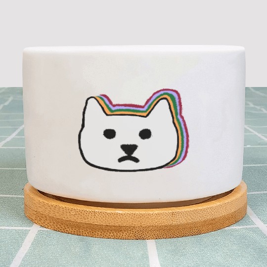 cat face Plant Pots