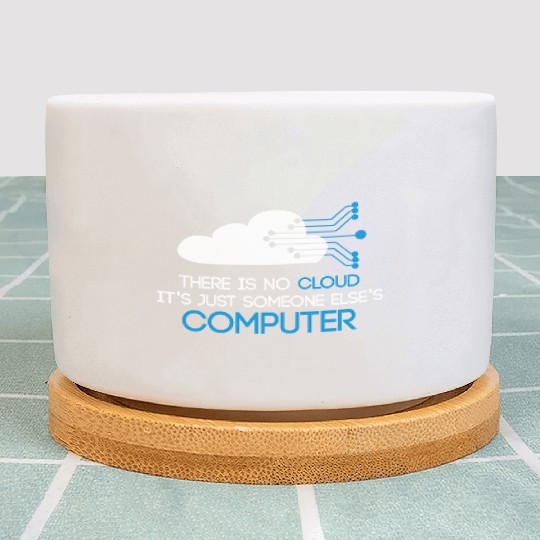 The Codefather Computer Scientist Programmer Cloud Plant Pots
