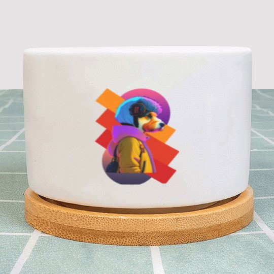 Retro Chic Meets Punk Edge: The Schnauzer Style Plant Pots