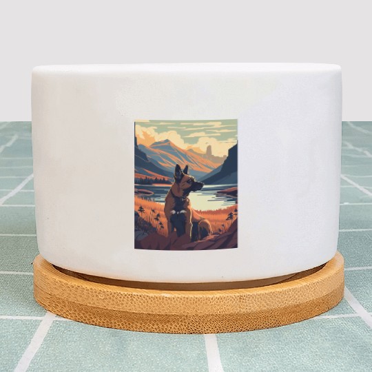 Belgian Malinois Nature Plant Pots