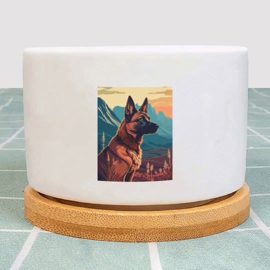 Belgian Malinois Nature Plant Pots