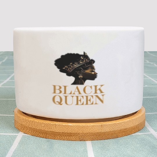 Womens Black Queen Plant Pots