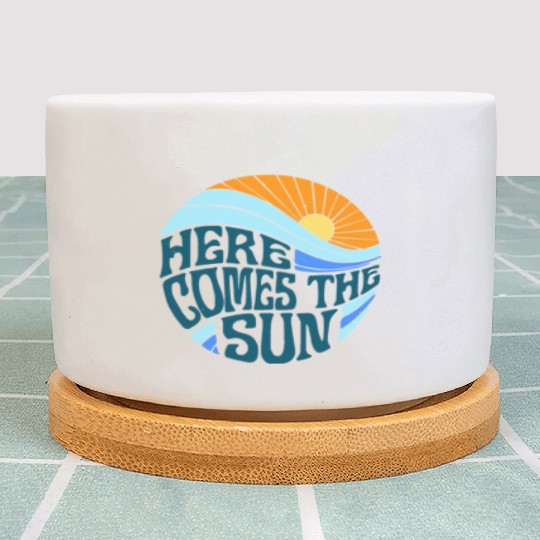 Here comes the sun Plant Pots