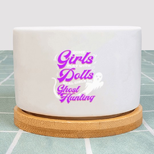 Ghost Hunting Girls Ghost Hunter Paranormal Plant Pots