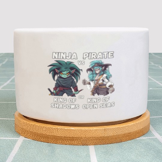 Ninja vs Pirate, King Plant Pots