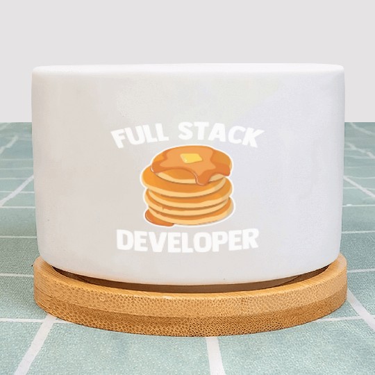 Full Stack Developer Funny Computer Science Plant Pots