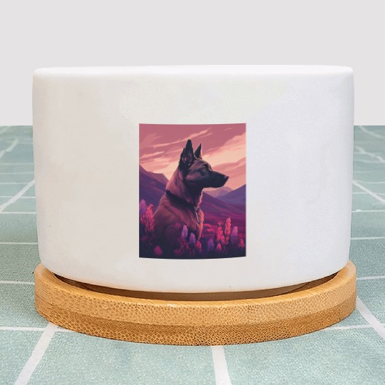 Belgian Malinois Nature Plant Pots
