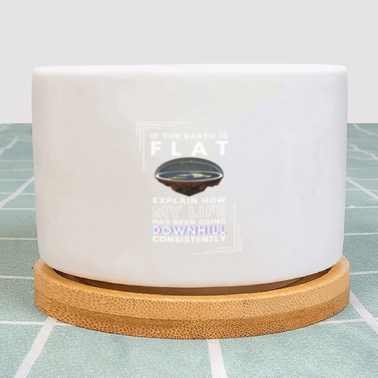 FLAT EARTH Plant Pots