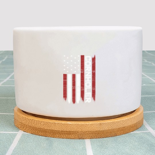 Cornhole Usa Flag Cornholer Bean Bag Game Plant Pots