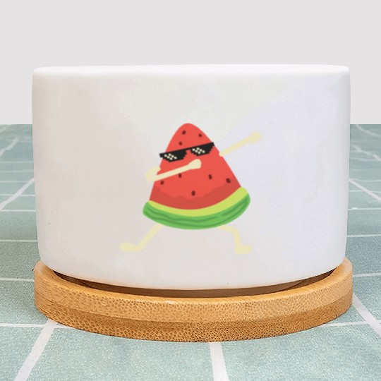Dabbing Watermelon Melon summer Fruit Lover Plant Pots