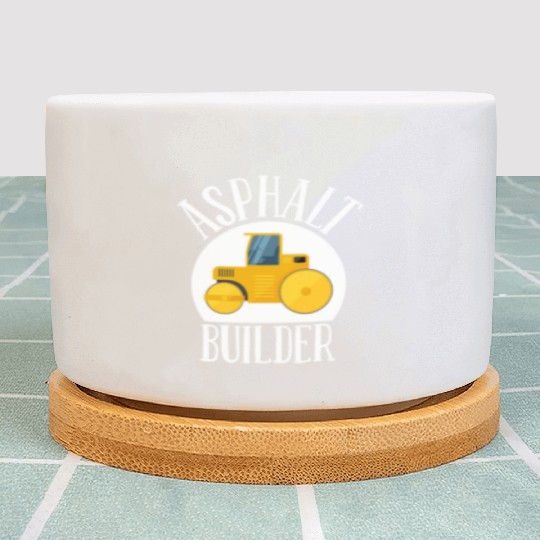 asphalt builder street builder construction worker Plant Pots