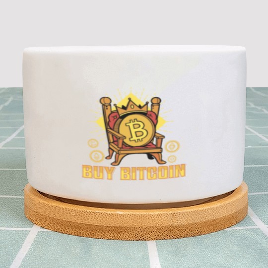 Buy Bitcoin funny Plant Pots