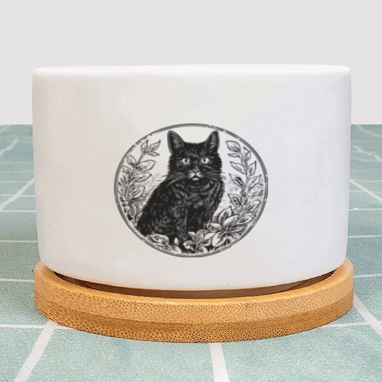 Cat Kitten Feline Meow Plant Pots