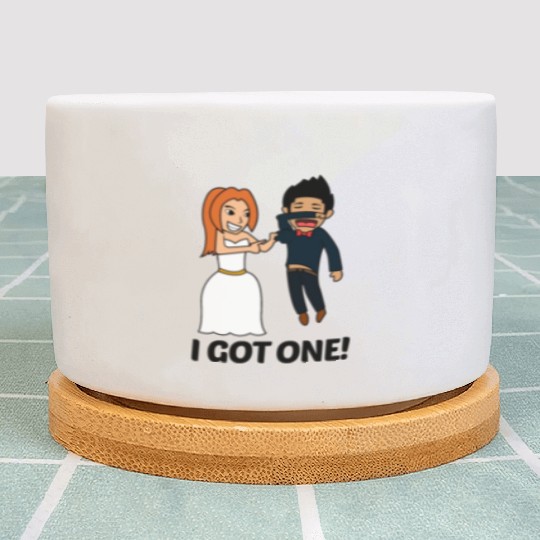 FUNNY BRIDE TO BE I BRIDE SQUAD JUST MARRIED GIFT Plant Pots