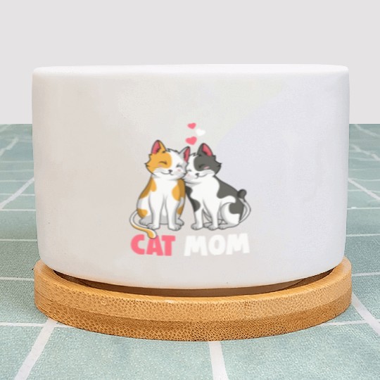 Cat Mom Cat Lover Kitty Owner Plant Pots